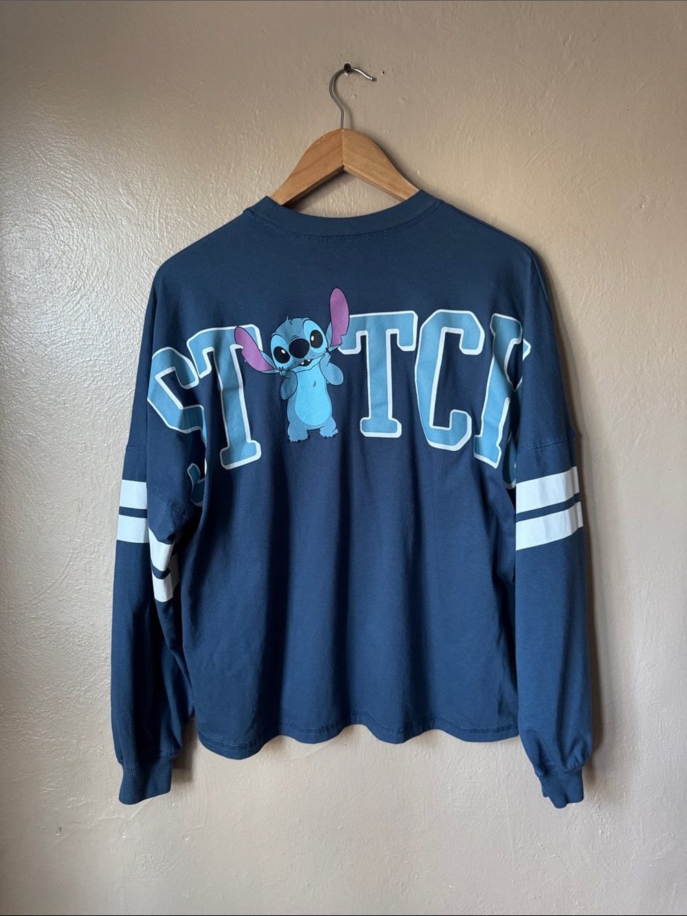 Stitch 626 Spell-out Long-Sleeve Shirt Size Small